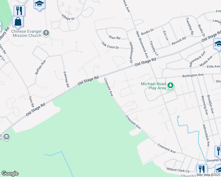 map of restaurants, bars, coffee shops, grocery stores, and more near 5 Butterfly Lane in Spotswood