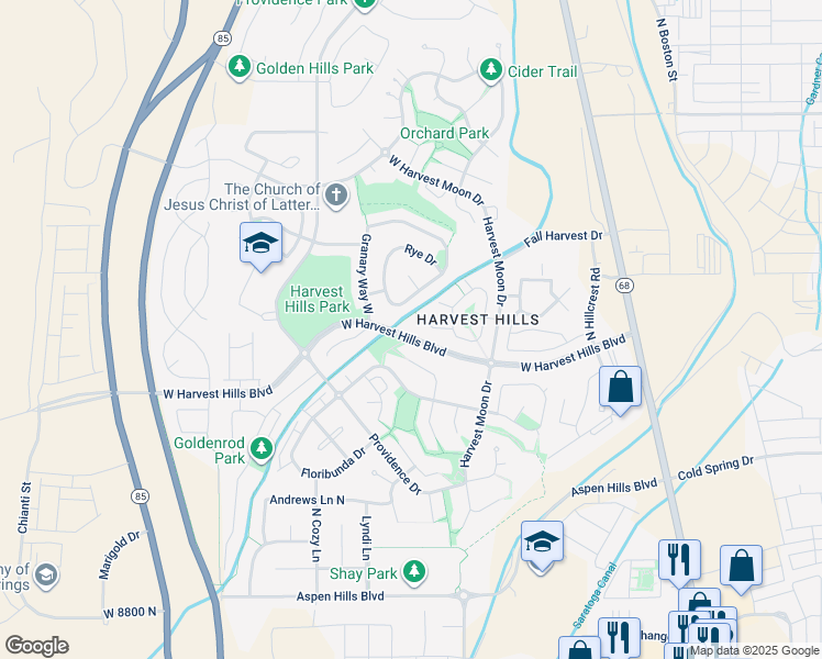 map of restaurants, bars, coffee shops, grocery stores, and more near 343 Strawberry Place in Saratoga Springs