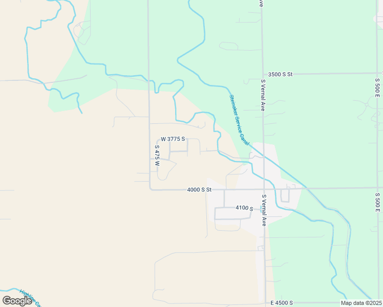 map of restaurants, bars, coffee shops, grocery stores, and more near 3845 South 330 West in Vernal