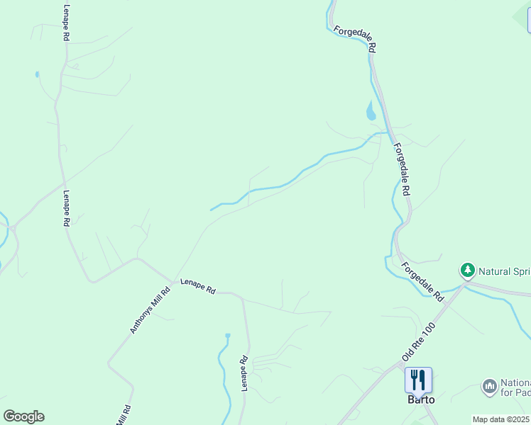 map of restaurants, bars, coffee shops, grocery stores, and more near 114 Anthonys Mill Road in Barto