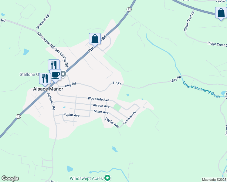 map of restaurants, bars, coffee shops, grocery stores, and more near 54 Woodside Avenue in Temple