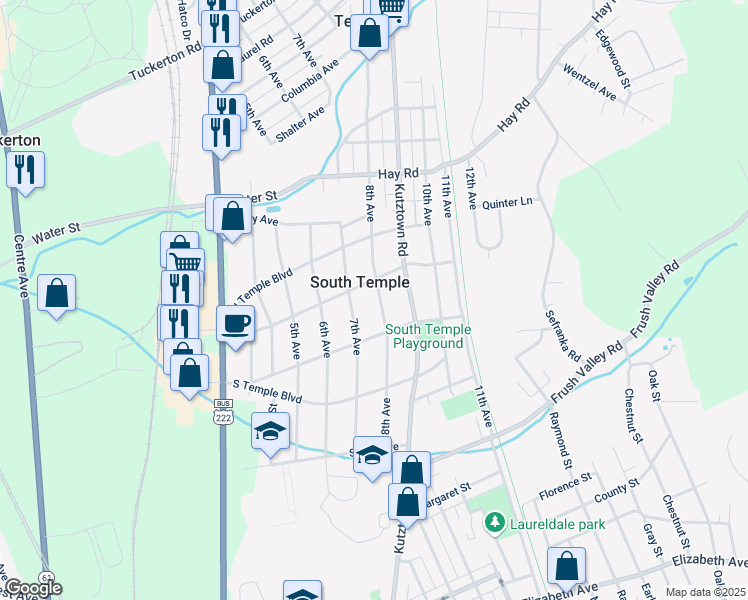 map of restaurants, bars, coffee shops, grocery stores, and more near 4242 8th Avenue in Temple