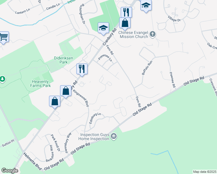 map of restaurants, bars, coffee shops, grocery stores, and more near 3406 Commons at Kingswood Drive in East Brunswick