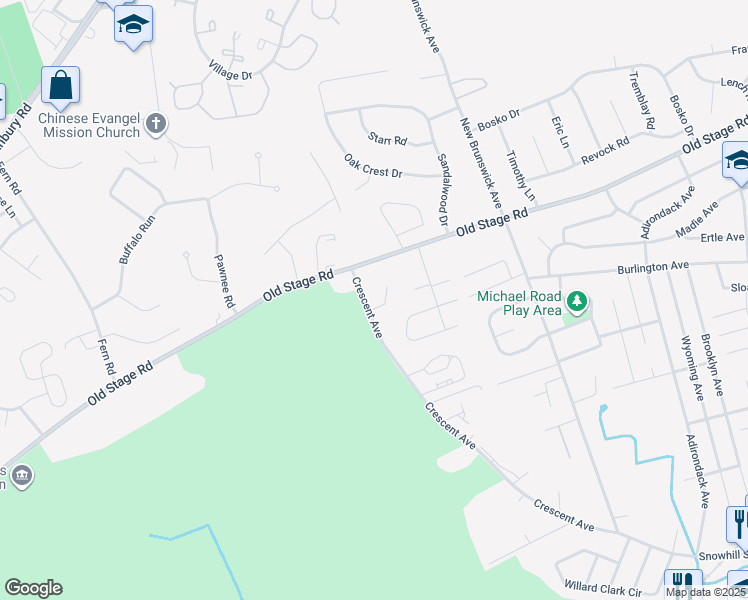 map of restaurants, bars, coffee shops, grocery stores, and more near 5 Butterfly Lane in Spotswood