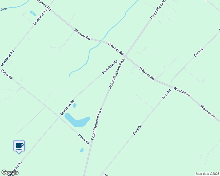 map of restaurants, bars, coffee shops, grocery stores, and more near 6308 Point Pleasant Pike in Doylestown