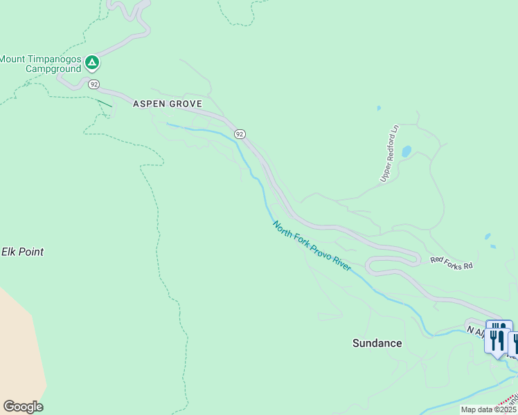 map of restaurants, bars, coffee shops, grocery stores, and more near 9271 North Mile 23 Lane in Sundance