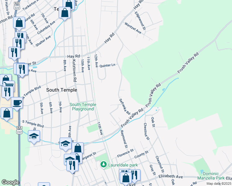 map of restaurants, bars, coffee shops, grocery stores, and more near 4543 Sefranka Road in Temple
