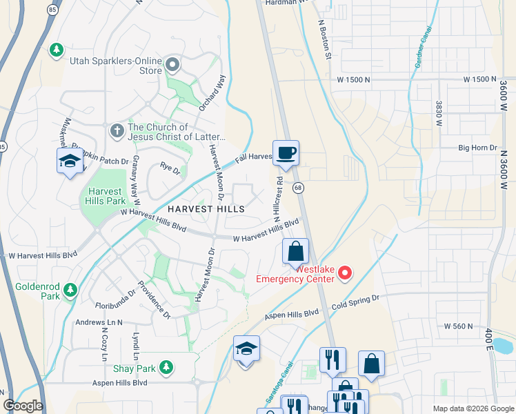 map of restaurants, bars, coffee shops, grocery stores, and more near 129 Daybreak Lane in Saratoga Springs