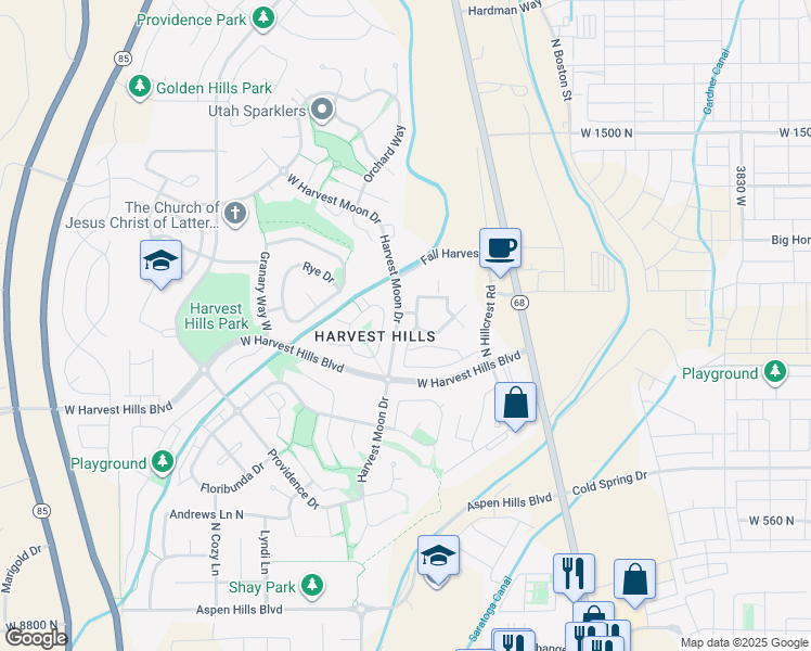 map of restaurants, bars, coffee shops, grocery stores, and more near 2093 Morning Star Drive in Saratoga Springs