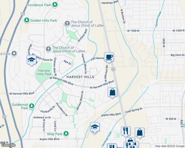 map of restaurants, bars, coffee shops, grocery stores, and more near 2083 Morning Star Drive in Saratoga Springs