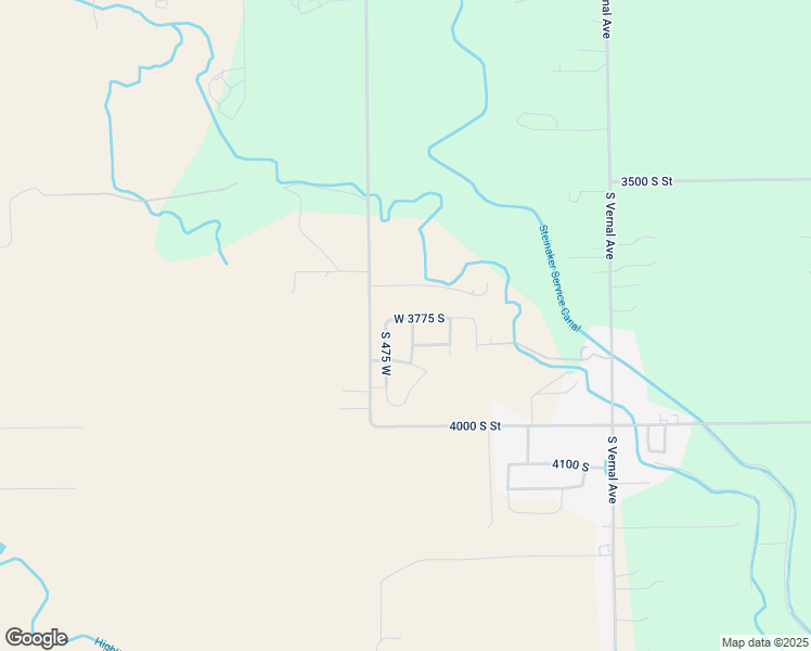 map of restaurants, bars, coffee shops, grocery stores, and more near 3788 South 410 West in Vernal