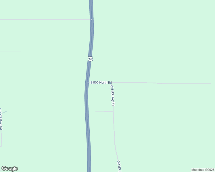 map of restaurants, bars, coffee shops, grocery stores, and more near 14689-14749 East 800 North Road in Bloomington