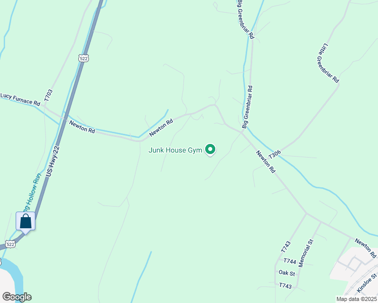 map of restaurants, bars, coffee shops, grocery stores, and more near Mostoller Drive in Mifflin County