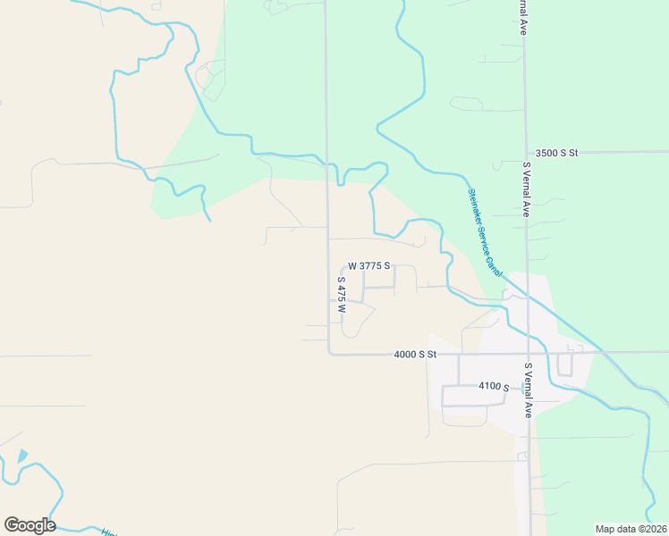 map of restaurants, bars, coffee shops, grocery stores, and more near 3784 South 475 West in Vernal