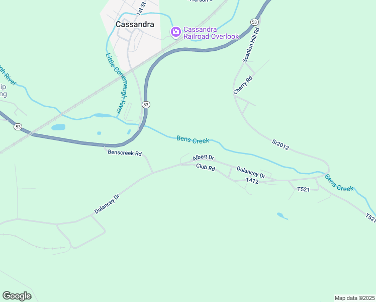 map of restaurants, bars, coffee shops, grocery stores, and more near 128 Curvey Road in Lilly