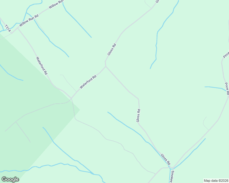 map of restaurants, bars, coffee shops, grocery stores, and more near 729 Gloss Road in Honey Grove