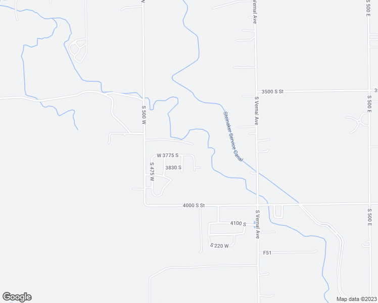 map of restaurants, bars, coffee shops, grocery stores, and more near 300 West 3775 South in Vernal