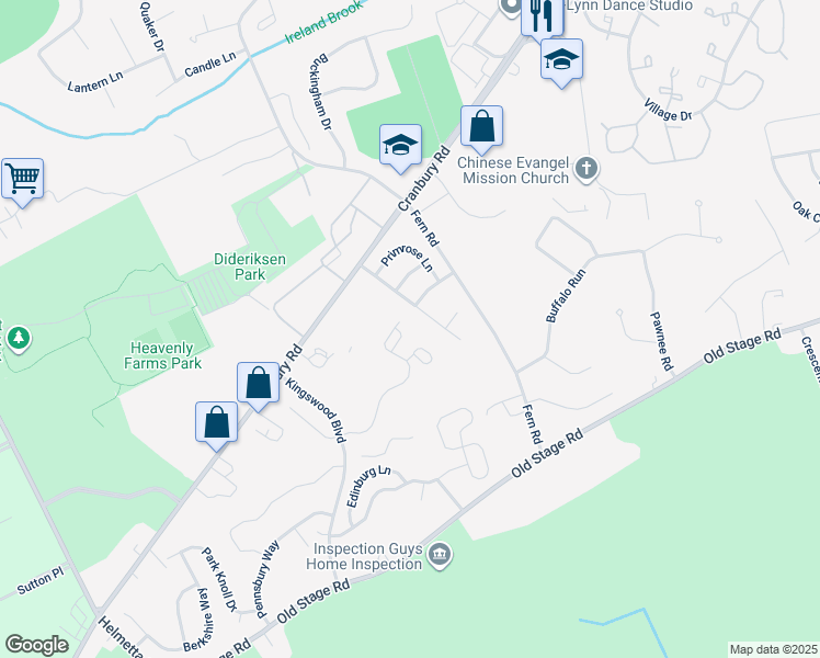 map of restaurants, bars, coffee shops, grocery stores, and more near 23 Autumn Lane in East Brunswick