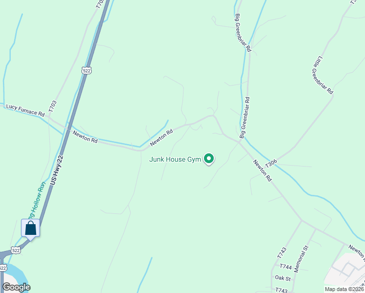 map of restaurants, bars, coffee shops, grocery stores, and more near Gearhart Drive in McVeytown