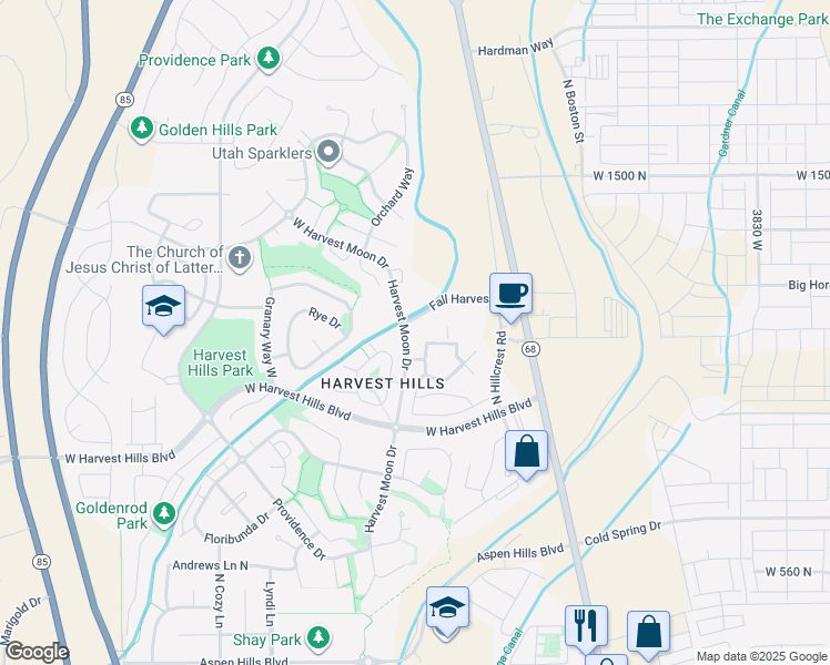 map of restaurants, bars, coffee shops, grocery stores, and more near 182 West Springview Drive in Saratoga Springs