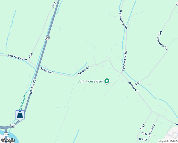 map of restaurants, bars, coffee shops, grocery stores, and more near Gearhart Drive in McVeytown