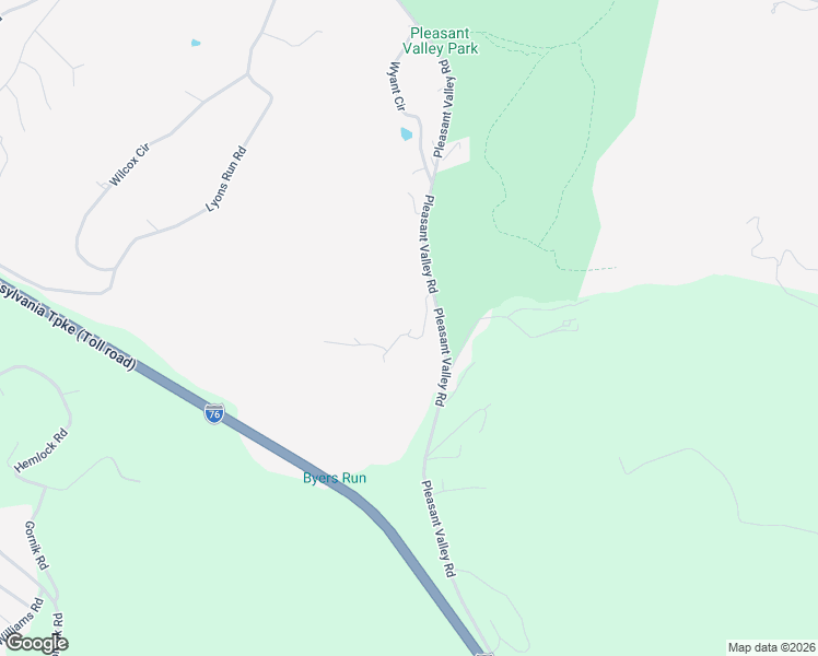 map of restaurants, bars, coffee shops, grocery stores, and more near 2293 Pleasant Valley Road in Murrysville
