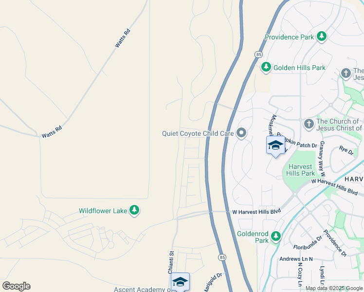 map of restaurants, bars, coffee shops, grocery stores, and more near 2197 North Chianti Street in Saratoga Springs