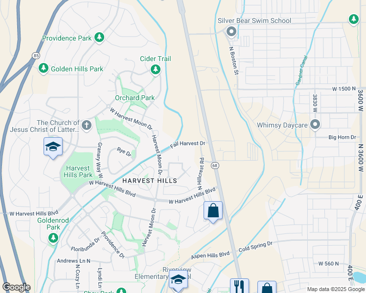 map of restaurants, bars, coffee shops, grocery stores, and more near 112 West Spring Hill Way in Saratoga Springs