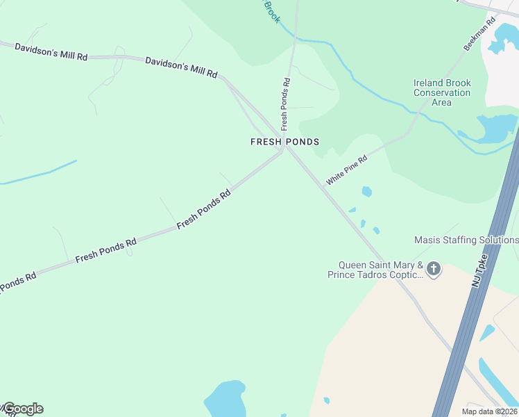 map of restaurants, bars, coffee shops, grocery stores, and more near 246 Fresh Ponds Road in Monroe Township