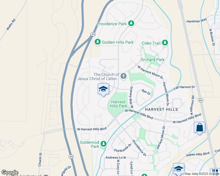 map of restaurants, bars, coffee shops, grocery stores, and more near 541 Pumpkin Patch Drive in Saratoga Springs