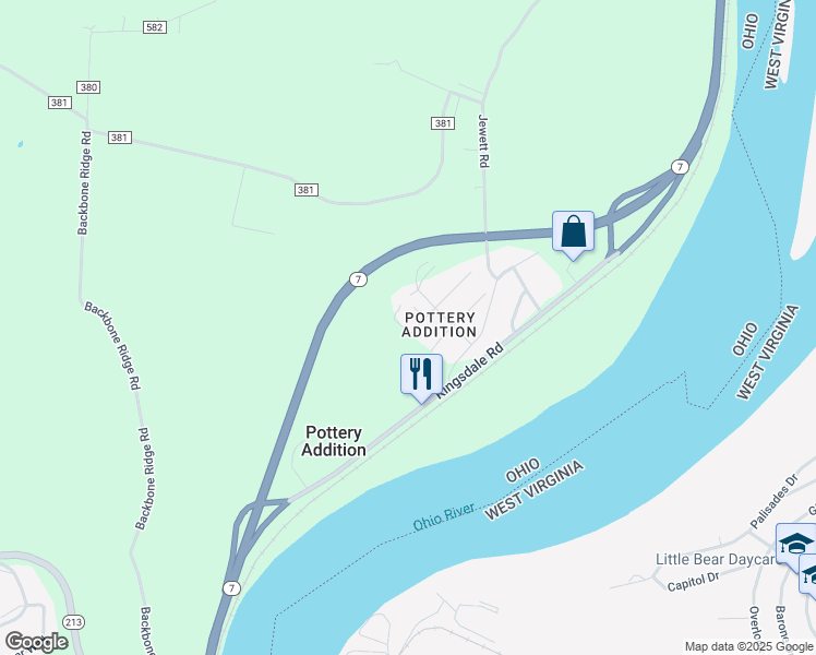 map of restaurants, bars, coffee shops, grocery stores, and more near in Jefferson County