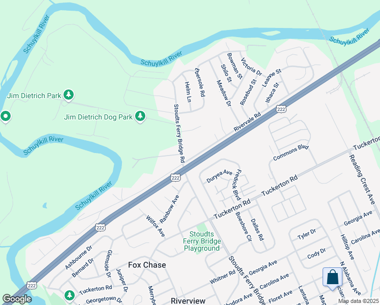 map of restaurants, bars, coffee shops, grocery stores, and more near 759 Rivervale Road in Reading