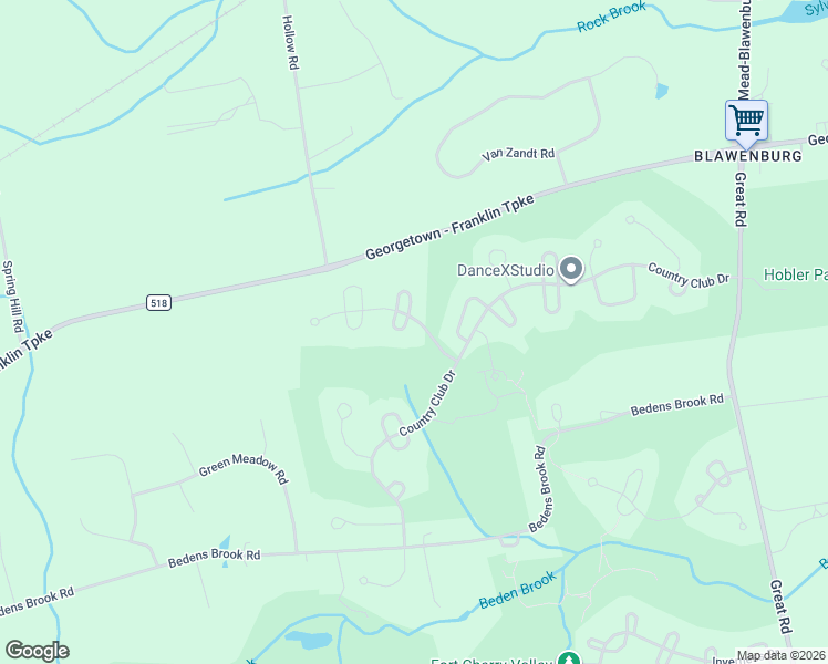map of restaurants, bars, coffee shops, grocery stores, and more near 1 Mayacoo Lakes Court in Montgomery