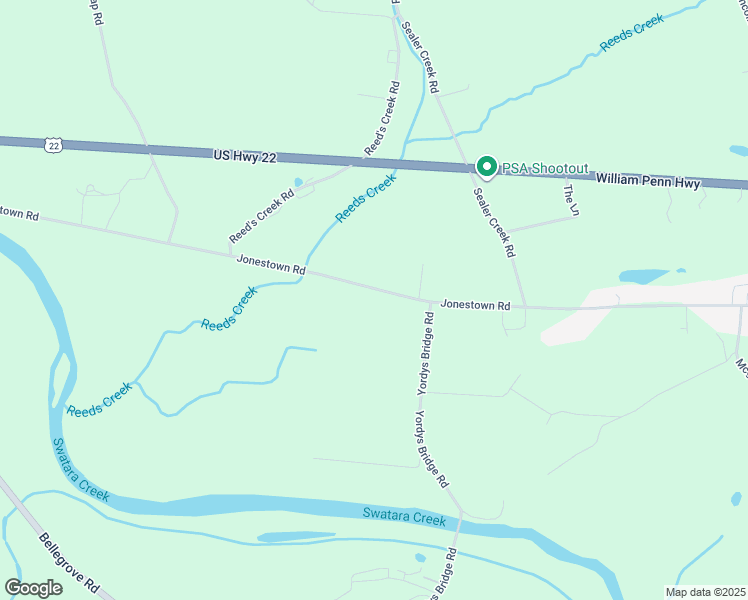 map of restaurants, bars, coffee shops, grocery stores, and more near 10669 Jonestown Road in Annville