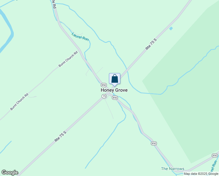 map of restaurants, bars, coffee shops, grocery stores, and more near 5059 Pennsylvania 850 in Honey Grove