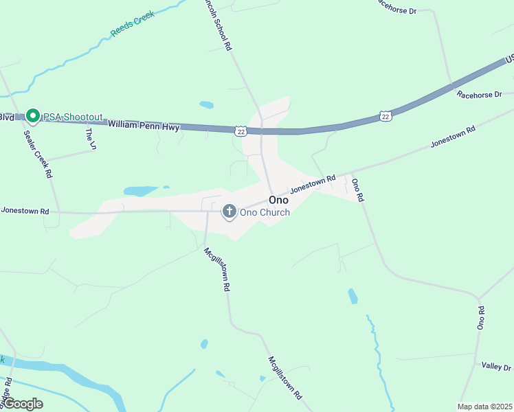 map of restaurants, bars, coffee shops, grocery stores, and more near 35 Main Street in Ono