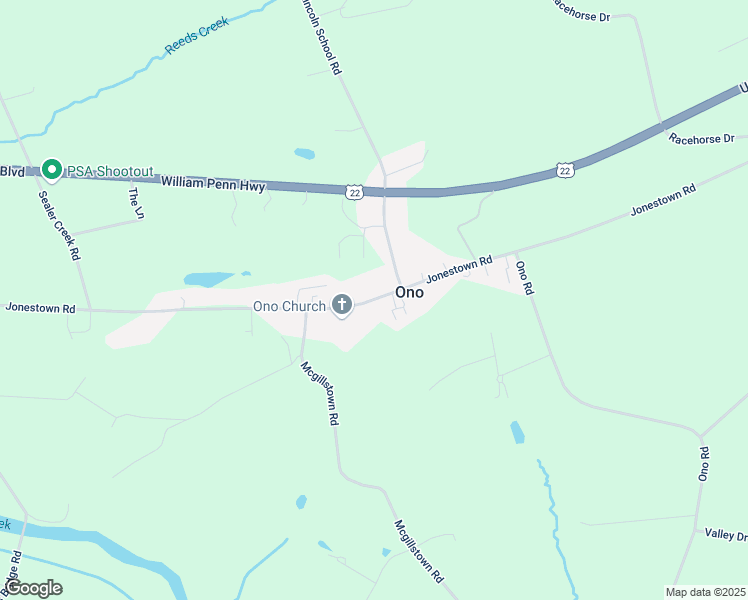 map of restaurants, bars, coffee shops, grocery stores, and more near 35 Main Street in Ono