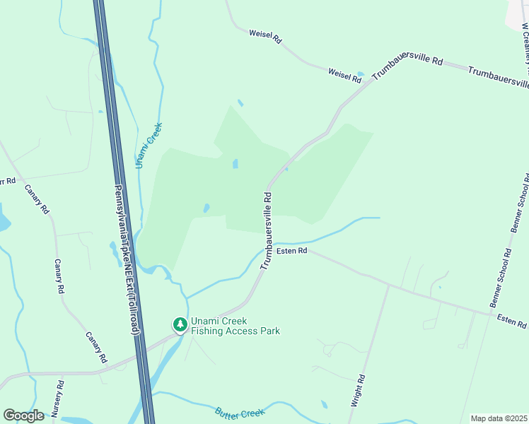 map of restaurants, bars, coffee shops, grocery stores, and more near 2020 Trumbauersville Road in Quakertown