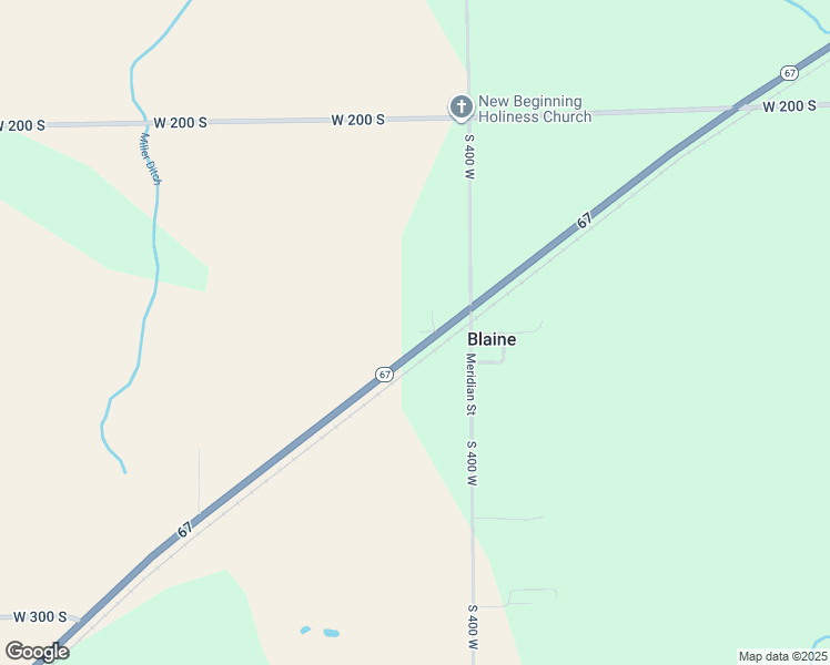 map of restaurants, bars, coffee shops, grocery stores, and more near 4094 Indiana 67 in Portland