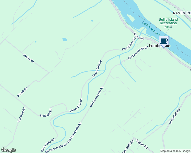 map of restaurants, bars, coffee shops, grocery stores, and more near in Lumberville