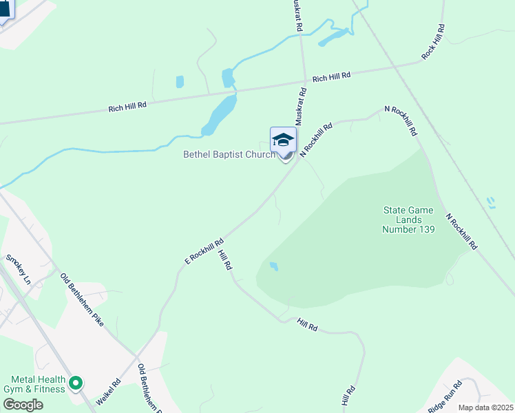 map of restaurants, bars, coffee shops, grocery stores, and more near 824 East Rockhill Road in Sellersville