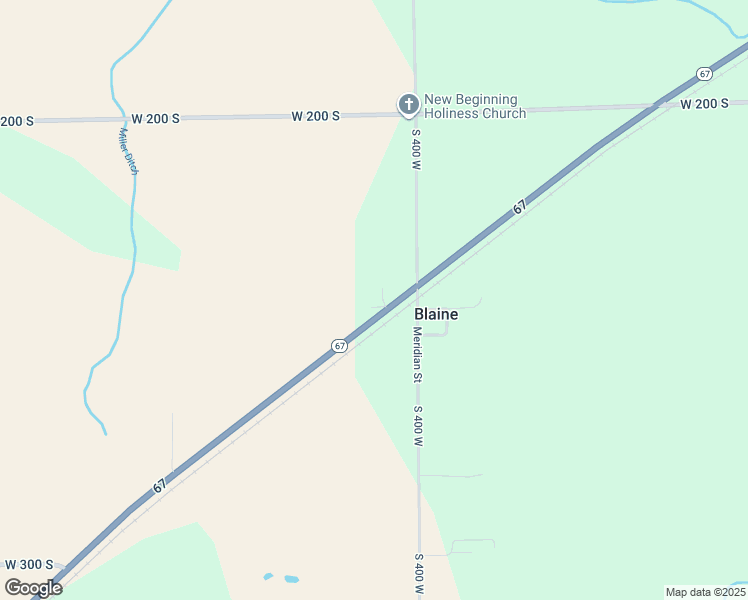 map of restaurants, bars, coffee shops, grocery stores, and more near 4094 Indiana 67 in Portland