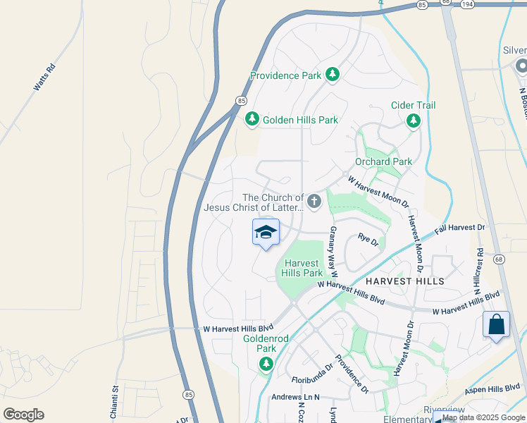 map of restaurants, bars, coffee shops, grocery stores, and more near 568 Pumpkin Patch Drive in Saratoga Springs