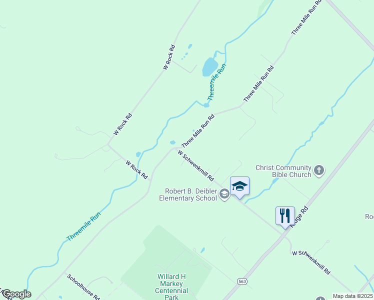 map of restaurants, bars, coffee shops, grocery stores, and more near 3 Quarry Road in Perkasie