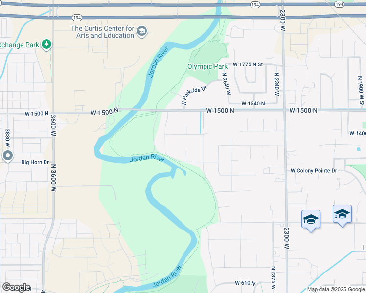map of restaurants, bars, coffee shops, grocery stores, and more near 1325 2850 West in Lehi
