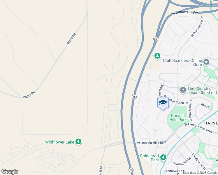 map of restaurants, bars, coffee shops, grocery stores, and more near Wild Yarrow Drive in Saratoga Springs