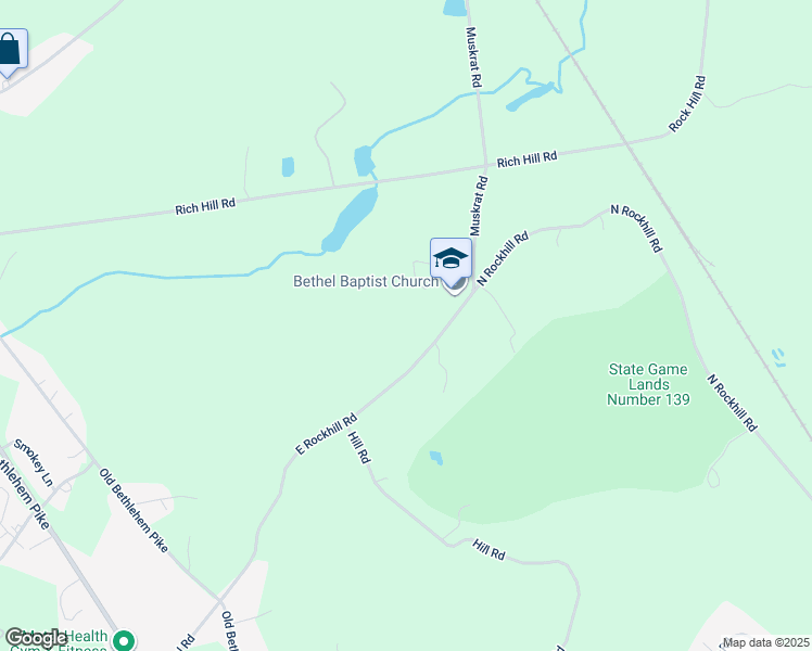 map of restaurants, bars, coffee shops, grocery stores, and more near 722 East Rockhill Road in Sellersville
