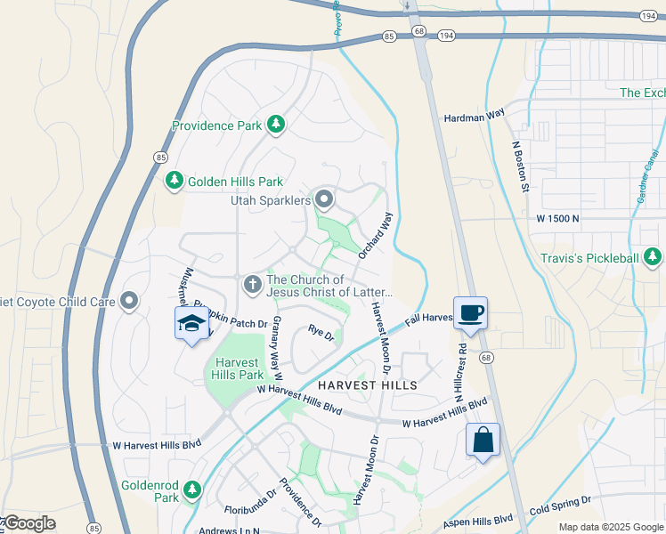 map of restaurants, bars, coffee shops, grocery stores, and more near 437 West Plum Place in Saratoga Springs