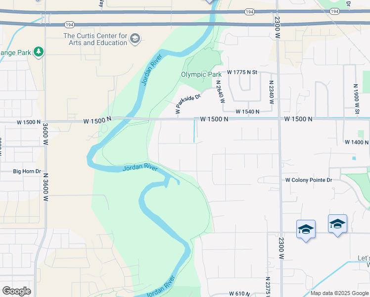 map of restaurants, bars, coffee shops, grocery stores, and more near 1325 2850 West in Lehi