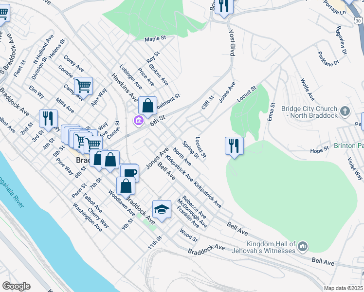 North Braddock PA Walk Score